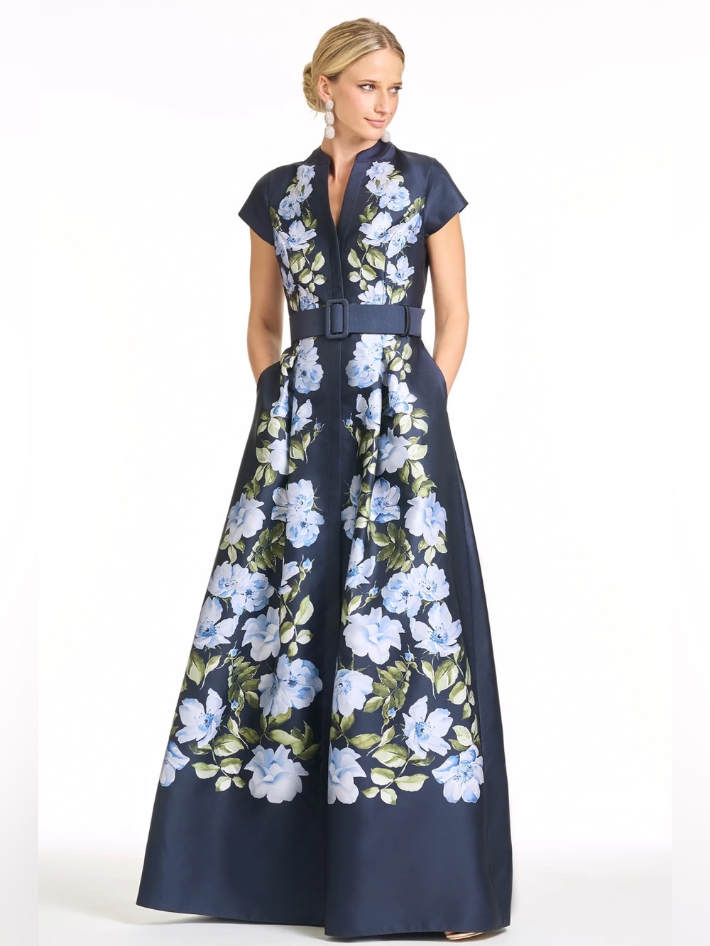 Sachin + Babi Marta Floral Gown